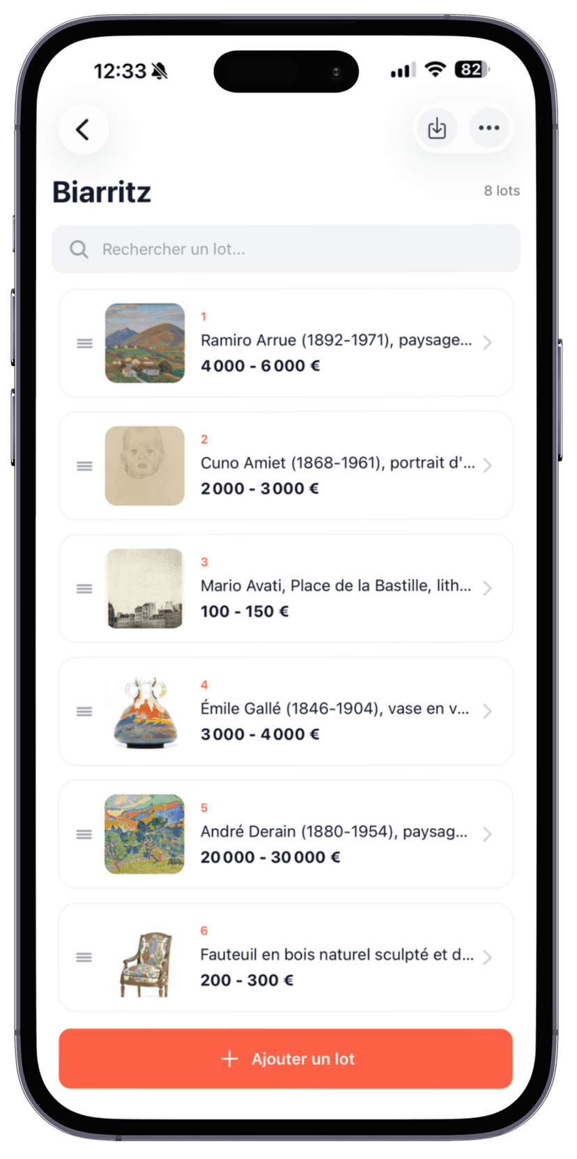 Application Start - Ajout de photos